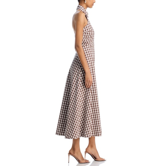 ✨ Veronica Beard Gingham Halter Midi Dress – Size 6 ✨ - Picture 5 of 6